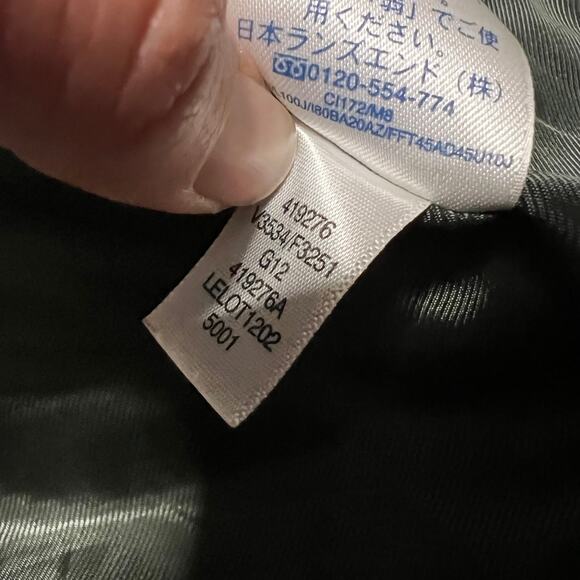 Lands End Coat Womens Small Green Down Jacket Belted - Picture 3 of 8